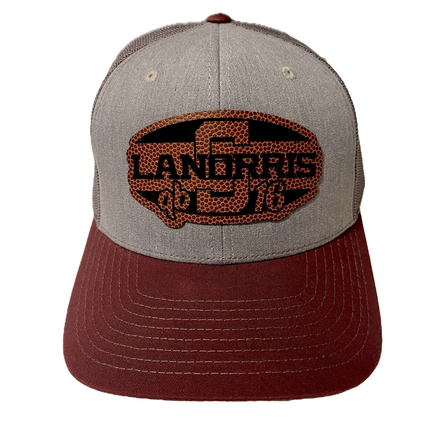 LaNorris QB 16 Snapback - Garnet/Gray