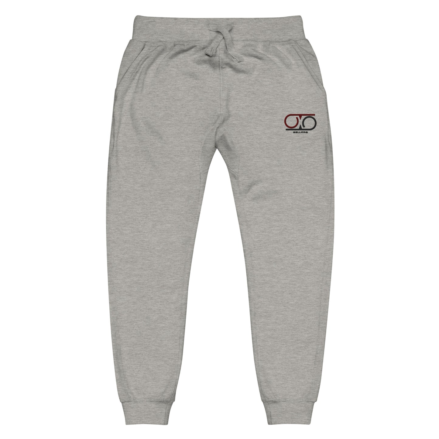 Embroidered Brand Logo Jogger: Black