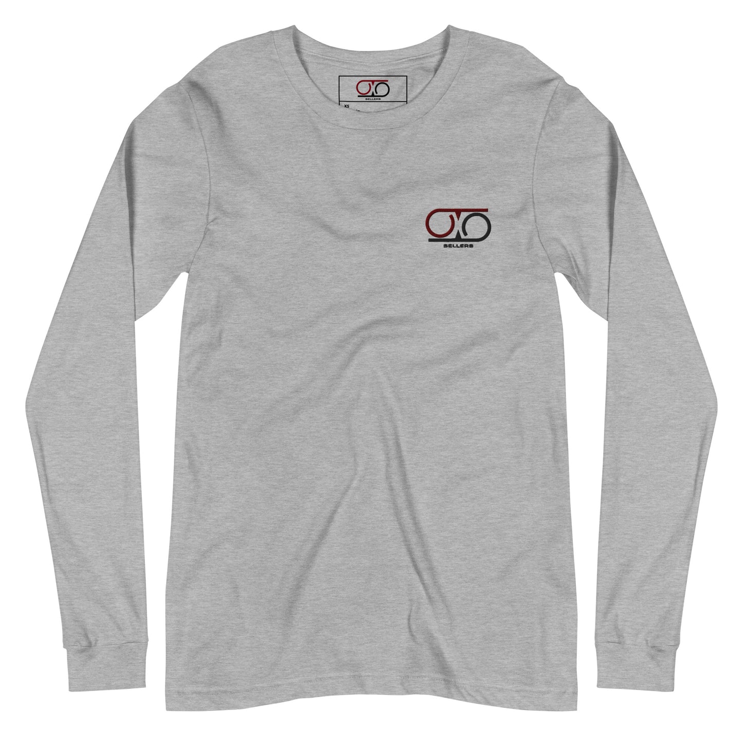 Embroidered Brand Logo Long Sleeve: Black