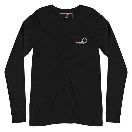 Embroidered Brand Logo Long Sleeve: Black