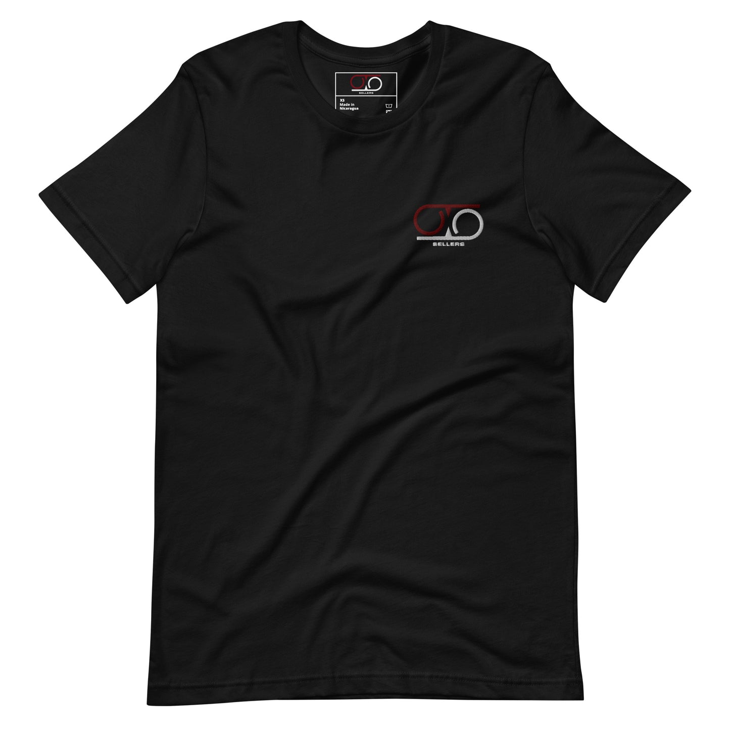 Embroidered Brand Logo T-Shirt: Black