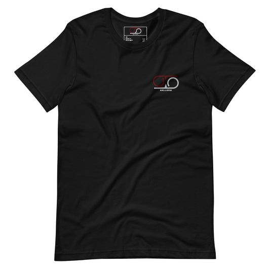 Embroidered Brand Logo T-Shirt: Black